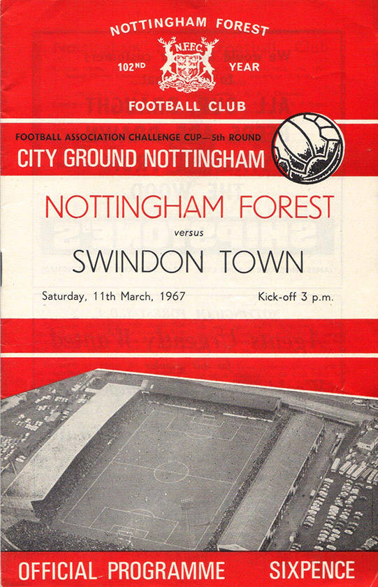<b>Saturday, March 11, 1967</b><br />vs. Nottingham Forest (Away)